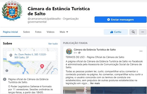 Facebook Camara Salto site