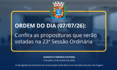 ACONTECE HOJE, ÀS 14H: 23ª SESSÃO ORDINÁRIA DE 2026