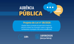 PL que institui o regime de tombamento municipal será debatido em Audiência Pública na Câmara de Salto