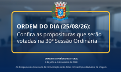ACONTECE HOJE, ÀS 14H: 30ª SESSÃO ORDINÁRIA DE 2026