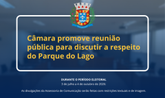 Câmara de Salto sediará Reunião Pública sobre o Parque do Lago