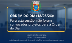 ACONTECE HOJE, ÀS 14H: 29ª SESSÃO ORDINÁRIA DE 2026