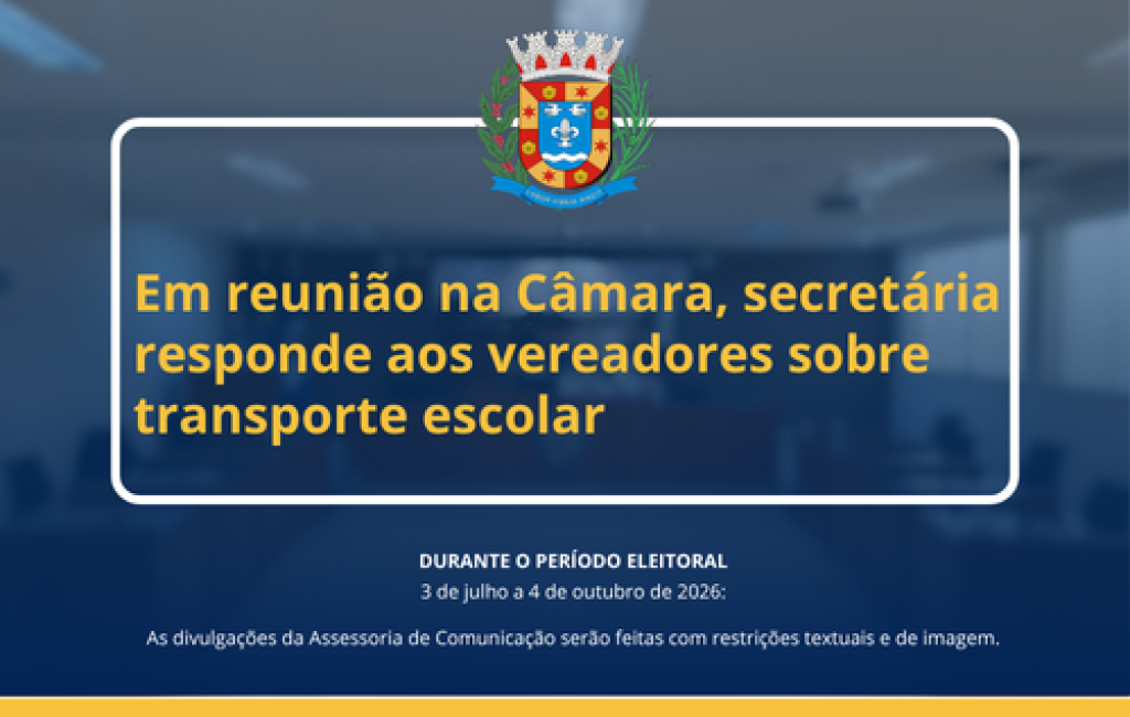 Em reunião na Câmara, secretária responde aos vereadores sobre transporte escolar