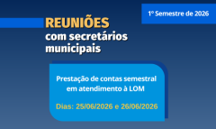 Reuniões com secretários municipais em atendimento à Lei Orgânica (Governo, Meio Ambiente, Obras e Desenvolvimento Econômico)