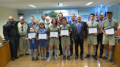 homenageados do grupo Taperá