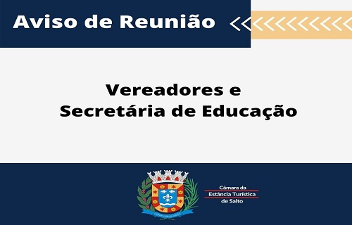 aviso reuniao educacao site