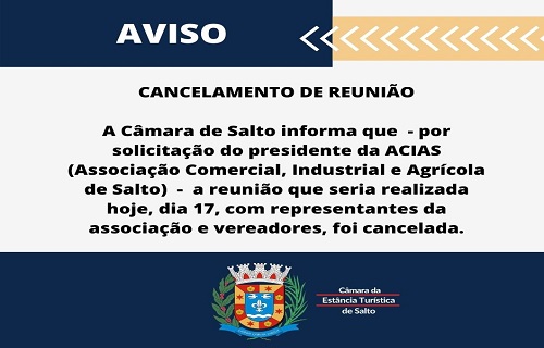 cancelada reuniao acias