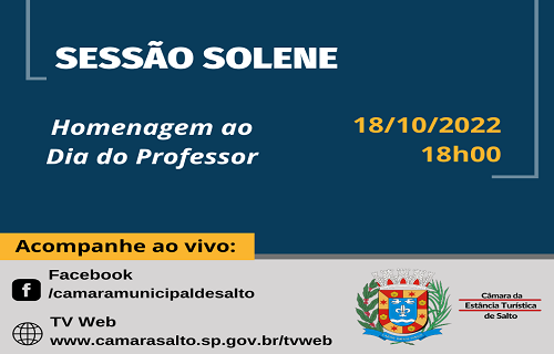 sessao solene professor
