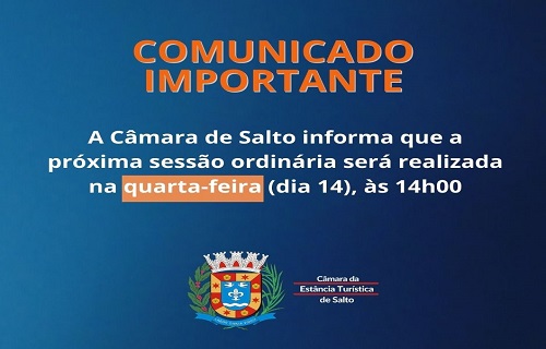 comunicado dia sessao