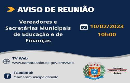 aviso reuniao secretarias