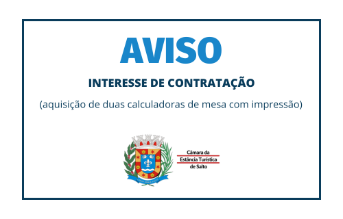 aviso aquisicao calculadoras