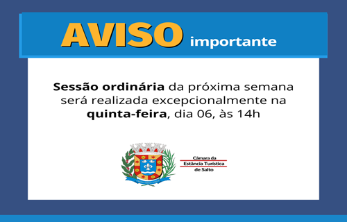 aviso sessao quinta site