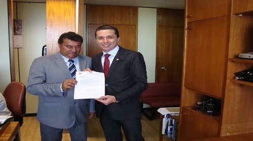 Lampião com o deputado federal Fausto Pinato